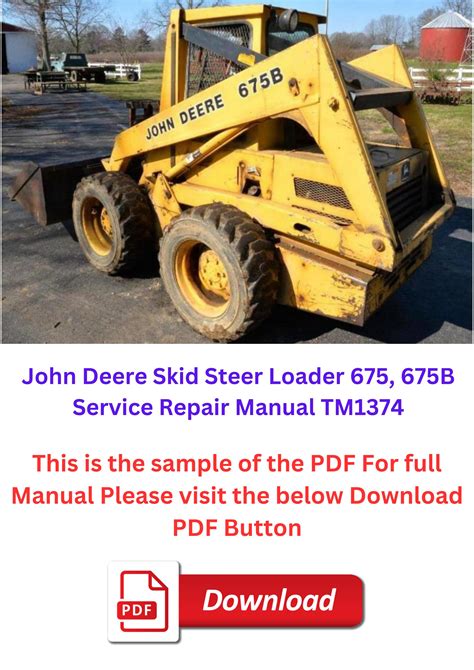 john deere 6675 skid steer manual|john deere 675b specifications.